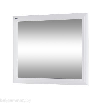 Зеркало в раме Гамма 22  800х700 (белый квадрат)