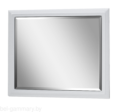 Зеркало в раме Гамма 20, 600х500 (белое)