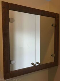 Шкаф навесной зеркальный Гамма 14б (древоподобный)
